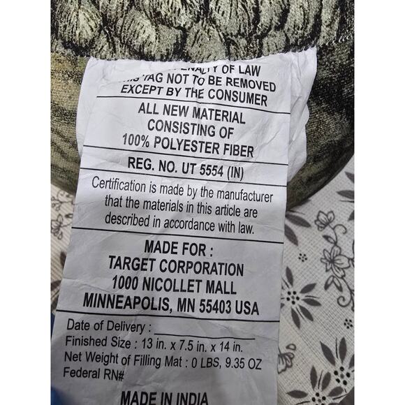 NWT John Derian for Target Chicken Pillow – Beaded Decorative Accent - Picture 9 of 10